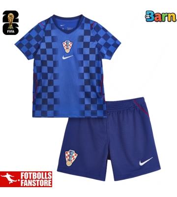 Kroatien Bortatröja Barn VM 2026 Kortärmad (+ Korta byxor)